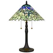 Quoizel Seasons 23" Tall Tiffany Table Lamp Vintage Bronze