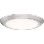 Quoizel Verge 12" Wide LED Flush Mount Ceiling Fixture Brushed Nickel