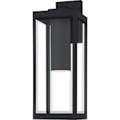 Quoizel Westover 20" Tall Outdoor Wall Sconce with Beveled Glass Shade Earth Black