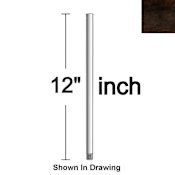 Quorum International 12" Universal Ceiling Fan Downrod for 9 Ft Ceilings Antique Flemish