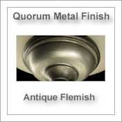 Quorum International 24" Universal Ceiling Fan Downrod for 11 Ft Ceilings Antique Flemish