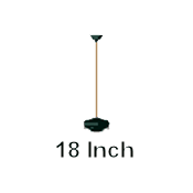 Quorum International 18" Ceiling Fan Downrod for 10 Ft ceilings Antique Brass