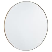 Quorum International Round 36" Diameter Modern Circular Metal Framed Bathroom Wall Mirror Gold