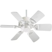 Quorum International Indoor / Outdoor Ceiling Fan from the Estate Patio 30 Collection Gloss White