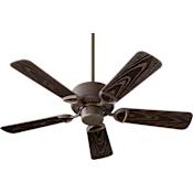 Quorum International Estate Patio 42" 5 Blade Indoor / Outdoor Ceiling Fan Oiled Bronze
