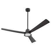 Quorum International Esquire 58" 3 Blade Indoor / Outdoor LED Ceiling Fan Matte Black