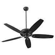 Quorum International Apex Patio 56" 5 Blade Outdoor Ceiling Fan with Wall Control Matte Black