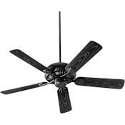 Quorum International Pinnacle Patio 52" 5 Blade Indoor / Outdoor Ceiling Fan Noir