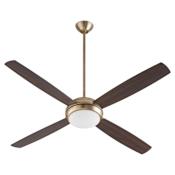 Quorum International Expo 60" 4 Blade Indoor Ceiling Fan Aged Brass