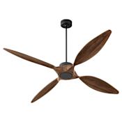 Quorum International Papillon 66" 4 Blade Indoor Ceiling Fan with Wall Control Matte Black