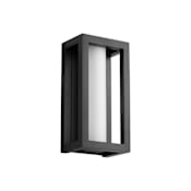 Quorum International Aperto 12" Tall LED Outdoor Wall Sconce with Frosted Glass Shade Black