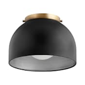 Quorum International 11" Wide Flush Mount Ceiling Fixture Noir