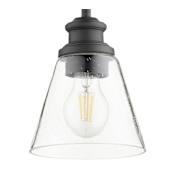 Quorum International Dunbar 6" Wide Mini Pendant Noir