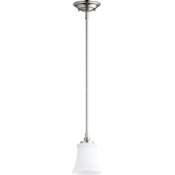 Quorum International Rossington Single Light 5" Wide Mini Pendant Satin Nickel