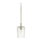 Quorum International 8" Wide Pendant Aged Brass