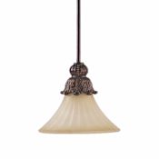 Quorum International Madeleine 1 Light Mini Pendant Corsican Gold