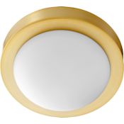 Quorum International 9" Wide Flush Mount Bowl Ceiling Fixture Aged Brass