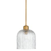 Quorum International Meriam 10" Wide Mini Pendant Brushed Brass