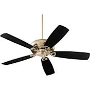 Quorum International Alto 62" 5 Blade Indoor Ceiling Fan Aged Brass