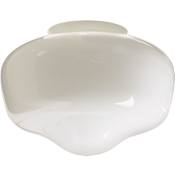 Quorum International 8-1/2" Wide Schoolhouse Shaped Glass Shade Opal