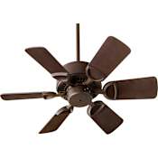 Quorum International Estate 30" 6 Blade Indoor Ceiling Fan Oiled Bronze