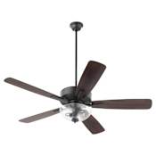 Quorum International Ovation 52" 5 Blade Indoor Ceiling Fan Matte Black