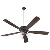 Quorum International Ovation 52" 5 Blade Indoor Ceiling Fan Matte Black