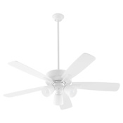 Quorum International Ovation 52" 5 Blade Indoor Ceiling Fan Studio White