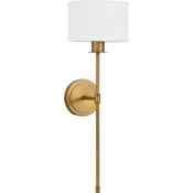 Quorum International Rayburn 25" Tall Wall Sconce Brushed Brass