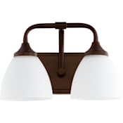Quorum International Enclave 2 Light 13" Wide Bathroom Vanity Light Oiled Bronze