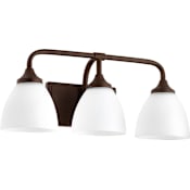 Quorum International Enclave 3 Light 19-1/4" Wide Bathroom Vanity Light Oiled Bronze