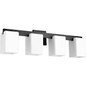 Quorum International Modus 4 Light 28" Wide Vanity Light Noir