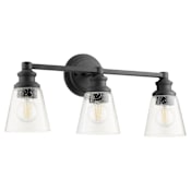 Quorum International Dunbar 3 Light 23" Wide Bathroom Vanity Light Noir