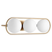 Quorum International Belmont 3 Light 26" Wide Vanity Light Aged Brass