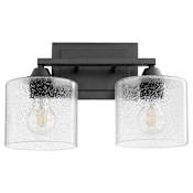 Quorum International Dakota 2 Light 15" Wide Bathroom Vanity Light Noir