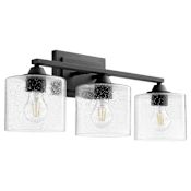 Quorum International Dakota 3 Light 24" Wide Bathroom Vanity Light Noir