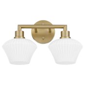 Quorum International Belinder 2 Light 16" Wide Vanity Light Aged Brass
