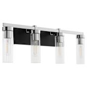 Quorum International Kilbey 4 Light 27" Wide Vanity Light Matte Black