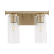 Quorum International Mercier 2 Light 15" Wide Vanity Light Aged Brass