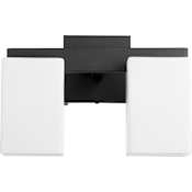 Quorum International Modus 2 Light 8" Tall Outdoor Wall Sconce Noir