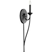 Quorum International Brooks 26" Tall Bathroom Sconce Noir