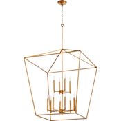 Quorum International Gabriel 12 Light 29" Wide Chandelier Gold Leaf