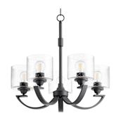 Quorum International Dakota 5 Light 24" Wide Chandelier Noir