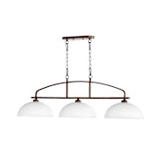 Quorum International Reyes 3 Light 46-1/2" Wide Linear Chandelier Oiled Bronze