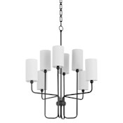 Quorum International Charlotte 8 Light 30" Wide Chandelier Matte Black