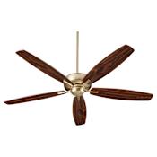 Quorum International Breeze 60" 60" 5 Blade Indoor Ceiling Fan Aged Brass