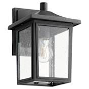 Quorum International 10-1/2" Tall Outdoor Wall Sconce Noir