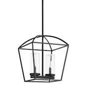 Quorum International Odeon 2 Light 14" Wide Pendant Matte Black