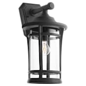 Quorum International Haley 18" Tall Outdoor Wall Sconce Textured Black
