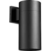 Quorum International Cylinder 12" Tall Outdoor Wall Sconce Noir